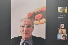Reunião para tratar sobre a construção das Unidades de Saúde Coinma, Leopoldina e Esmeralda. Na foto, o vereador Airto Ferronato.