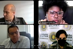 Encontro virtual foi hoje à tarde