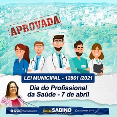 Dia do Profissional da Saúde é incluído no Calendário de Datas Comemorativas de Porto Alegre