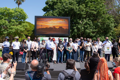 Lançamento das festividades reuniu autoridades e populares na Redenção - Parque Farroupilha