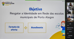 Reunião para discutir sobre o Projeto Pedagógico para o município.
