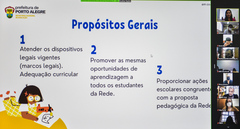 Reunião para discutir sobre o Projeto Pedagógico para o município.
