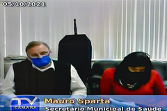 Secretário Mauro Sparta participou da videoconferência com técnicos da SMS