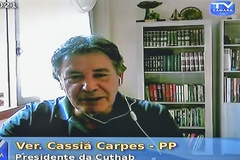 Reunião para tratar sobre a situação de moradia do entorno do Arroio Passo Fundo, no bairro Nonoai.