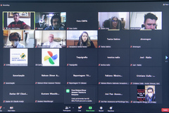 Encontro foi transmitido pela plataforma Zoom