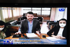 Reunião a respeito do Programa de Reabilitação do Centro Histórico de Porto Alegre, com a presença do Secretário Germano Bremm