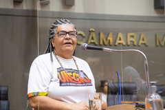 Elis Regina de Vargas, da Unegro RS, destacou a importância de políticas públicas para os jovens negros