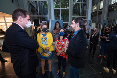 Presidente participa da abertura da exposição de fotografias "Margaridas", promovida pela Procuradoria Especial da Mulher.