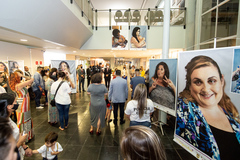 Presidente participa da abertura da exposição de fotografias "Margaridas", promovida pela Procuradoria Especial da Mulher.