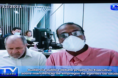 Ex-vereador Dr Goulart e Francisco Isaías (d) destacaram importância dos agentes de saúde nas comunidades