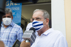 Presidente Idenir Cecchim comparece a solenidade de reabertura do Centro de Informações Turísticas do Mercado Público