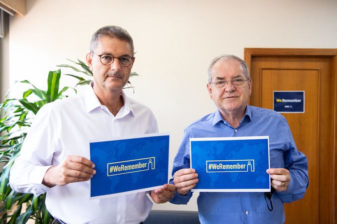Presidente Idenir Cecchim recebe o Rabino Guershon Kwasniewski, da SIBRA