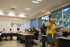 Reunião de Comissão - CECE - para debater sobre a destinação dos recursos do FUNDEB e MDE pela prefeitura de Porto Alegre.