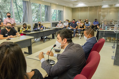 Reunião de Comissão - CECE - para debater sobre a destinação dos recursos do FUNDEB e MDE pela prefeitura de Porto Alegre.