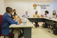 Reunião de Comissão - CECE - para debater sobre a destinação dos recursos do FUNDEB e MDE pela prefeitura de Porto Alegre.