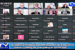 Audiência Pública debate projeto do Executivo sobre custeio da previdência municipal.