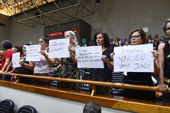Apoiadoras do projeto acompanharam a votação no Plenário