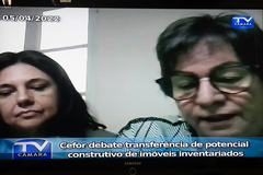 Reunião de Comissão - CEFOR - Operacionalização da Transferência de Potencial Construtivo dos Imóveis Inventariados prevista na Lei 12.585/2019