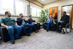 A comitiva realizou ainda uma visita técnica ao prédio e aos departamentos da Casa.
