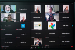 Reunião virtual foi hoje de manhã