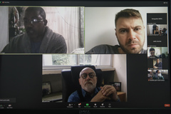 Reunião virtual foi hoje de manhã