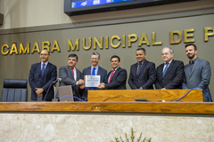 Homenagem à Guaíba ocorreu no Plenário Otávio Rocha nesta segunda-feira