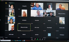 Encontro foi transmitido pela plataforma Zoom