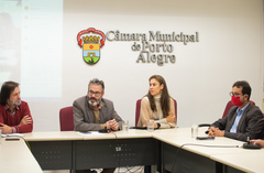 Reunião de Comissão - CECE - (Híbrida) Falta de vagas na educação infantil Vereadora Mari Pimentel, vereadores  Roberto Robaina, Aldacir Oliboni e Jonas Reis