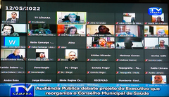 Debate desta noite foi pela plataforma Zoom