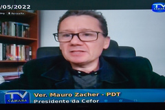 Mauro Zacher (PDT) presidiu a reunião da Cefor nesta terça