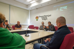 Encontro aconteceu na sala da comissão