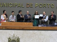 Os Monarcas receberam homenagem da Câmara