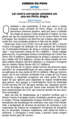 Trecho do artigo: "Estamos orgulhosos, mas ainda há muito a melhorar. A corrupção é como unha, é preciso cortar sempre porque nunca para de crescer."