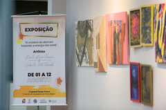 Quadros ficam expostos até o dia 12 no T Cultural (Foto: Lucas Zanella / CMPA)