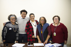 Integrantes :  
* Lúcio Antonio Machado Almeida - CMPA
* Nara Lucia Poluden Pertile - CMPA
* Elis Regina Gomes de Vargas - União de Negros e Negras pela Igualdade UNEGRO
* Maria Cristina Ferreira dos Santos - Associação de Afroempreendedores - ODABÁ
* Tania Maira dos Santos Vieira - Frente Negra Gaúcha