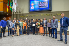 Sessão Solene de entrega Troféu Câmara Municipal a RBS - Jornal do Almoço