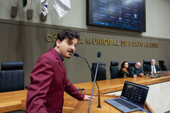 Vinicius Cardoso Pasqualin falou em nome do Conselho