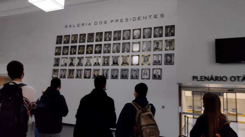 Visita de alunos da Ufrgs