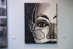 Obras em exposição no 23º Salão de Artes Câmara Municipal de Porto Alegre.