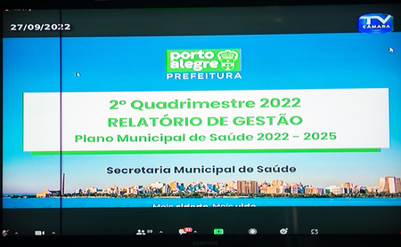 Audiência Pública: Relatório de Gestão de Saúde do 2º quadrimestre de 2022 verª Cláudia Araújo - Presidente da Cosmam