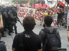 Manifestação contra o aumento da passagem de ônibus (foto: Stela Pastore)