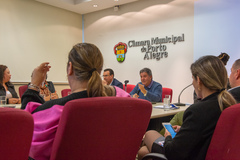 Reunião de Comissão
Pauta: As atribuições e realizações do Conselho Municipal do Idoso na cidade de Porto Alegre.