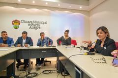 Reunião de Comissão
Pauta: As atribuições e realizações do Conselho Municipal do Idoso na cidade de Porto Alegre.