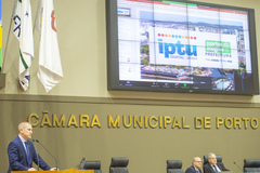 Comparecimento do secretário municipal da Fazenda, Rodrigo Fantinel, para tratar sobre o IPTU Digital.