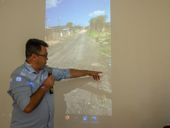 Retorno reunião sobre esgoto, drenagem e regularização fundiária Acesso 1 Estrada Barro Vermelho. Proponente: Verª Karen Santos. Coordenador: Ver. Jessé Sangalli - Presidente da CUTHAB