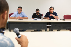 Retorno reunião sobre esgoto, drenagem e regularização fundiária Acesso 1 Estrada Barro Vermelho. Proponente: Verª Karen Santos. Coordenador: Ver. Jessé Sangalli - Presidente da CUTHAB