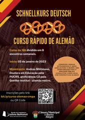 Câmara promove curso de alemão. 