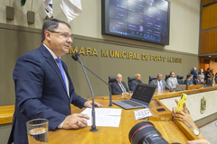 Solenidade de Posse do Presidente da Câmara Municipal de Porto Alegre, Vereador Hamilton Sossmeier, e da nova Mesa Diretora.
