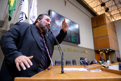 Vereador Clàudio Janta (SD), proponente do projeto
