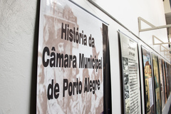 Exposição "História da Câmara municipal de Porto Alegre".